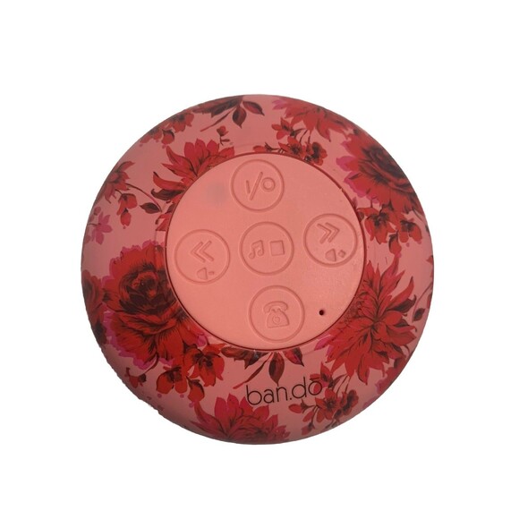 ban.do  Bando Pink Floral Bluetooth Shower Speaker with USB Charging Cord - Picture 2 of 9